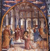 GOZZOLI, Benozzo, Scenes from the Life of St Francis (Scene 9, north wall) dh